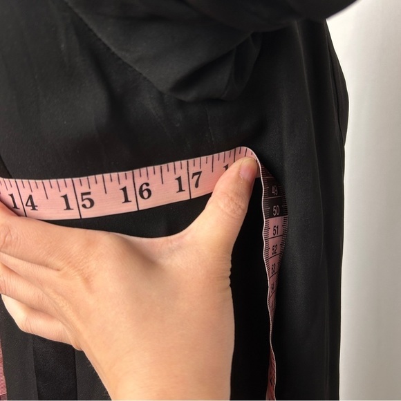 Thread Social Black Long Sleeve Silky Shift Button Front Mini Dress Size 4 - Picture 10 of 12